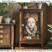 カーニバルノワール回路かわいいピエロ女の子CN3デクページ 薄葉紙