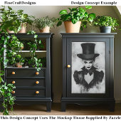 カーニバルノワール姿、顔メイクアップCG1Bデコページ 薄葉紙