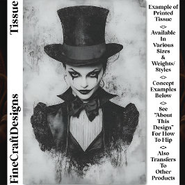 カーニバルノワール姿、顔メイクアップCG1Bデコページ 薄葉紙