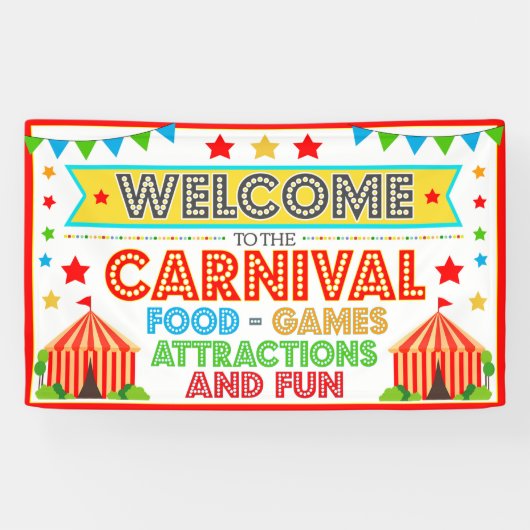 カーニバルバナーへようこそ 横断幕 (横)