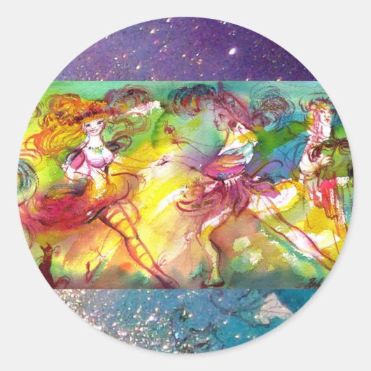 カーニバルバレエ/ヴェネツィアの仮装，ダンス，音楽 ラウンドシール (正面)