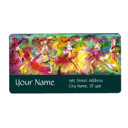 カーニバルバレエ/ヴェネツィアの仮装，ダンス，音楽 ラベル (正面)