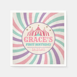カーニバルバースデーパーティナプキンズ スタンダードカクテルナプキン