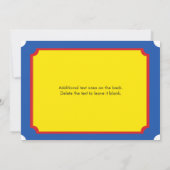 カーニバルバースデーパーティーチケット招待状 招待状 (裏面)