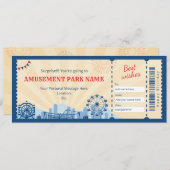 カーニバルパーク贈与証 招待状 (正面/裏面)