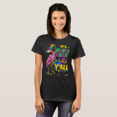 カーニバルパーティーアイディアフラミンゴマルディグラス5 Tシャツ (正面フル)
