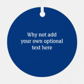 カーニバルファンネルケーキ – Doutnut Treat – お使いのテキスト メタルオーナメント (裏面)