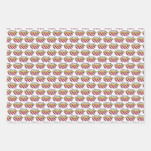 カーニバルフェアフードナチョスコットンキャンディポップコーン ラッピングペーパーシート (正面)