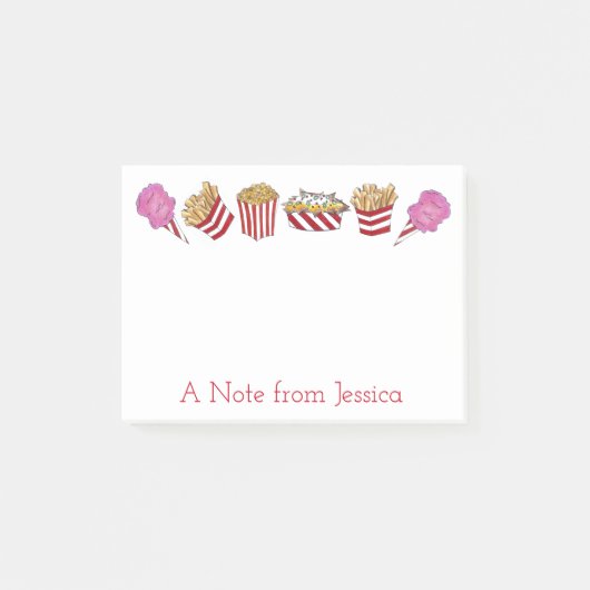 カーニバルフェアフードポップコーンナチョフイルズポスト ポストイット (正面)