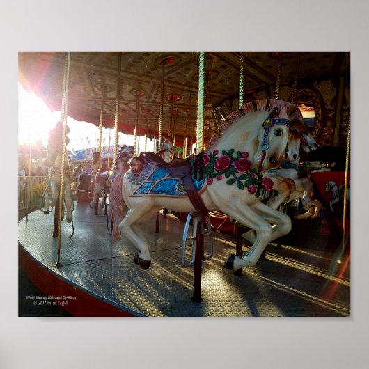 カーニバルフェアメリー回転木馬ゴーローンホース ポスター (正面)