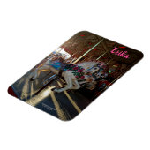 カーニバルフェアメリー回転木馬ゴーローンホース マグネット (左側)