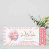 カーニバルフェア綿菓子ガールズチケットを認める 招待状 (スタンド正面)