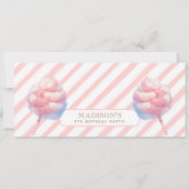 カーニバルフェア綿菓子ガールズチケットを認める 招待状 (裏面)