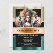 カーニバルフェスティバルショーガールズパレードドラッグ女王 招待状 (正面)