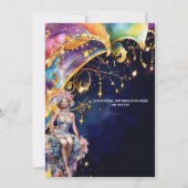 カーニバルフェスティバルlgbtqサーカスお祝いテーマ 招待状 (裏面)