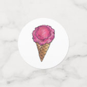 カーニバルフードナチコットンキャンディポップコーンアイスクリーム コンフェッティ (スモール正面)