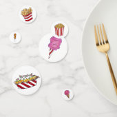 カーニバルフードナチコットンキャンディポップコーンアイスクリーム コンフェッティ (グループ)