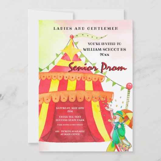 カーニバルプロム 招待状 (正面)