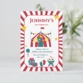 カーニバルベビーシャワー招待状 招待状 (スタンド正面)