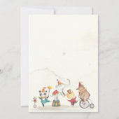 カーニバルベビーシャワー、ヴィンテージカーニバル 招待状 (裏面)