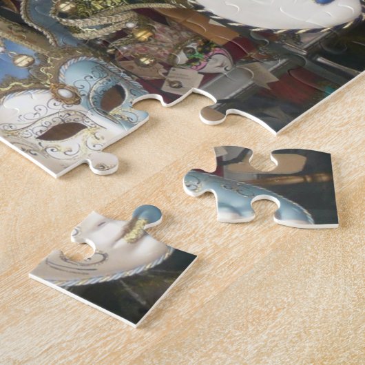 カーニバルベンダイタリアンーの通りマスク ジグソーパズル (側面)