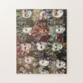 カーニバルベンダイタリアンーの通りマスク ジグソーパズル (縦)