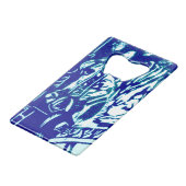 カーニバルホースブルー クレジットカード栓抜き (正面アングル)