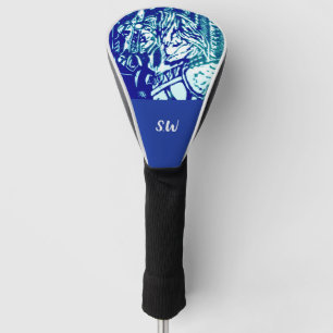 カーニバルホースブルー ゴルフヘッドカバー