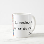 カーニバルポートレートピクセルアートカラー コーヒーマグカップ (正面右)