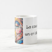 カーニバルポートレートピクセルアートカラー コーヒーマグカップ (中央)