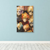 カーニバルマスクインヴェネツィア キャンバスプリント (インサイチュ (ウッドフロア))