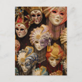 カーニバルマスクインヴェネツィア ポストカード (正面)
