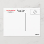 カーニバルマスクウィンドウポストカード ポストカード (裏面)