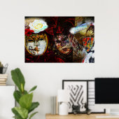 カーニバルマスクグループ ポスター (ホームオフィス)