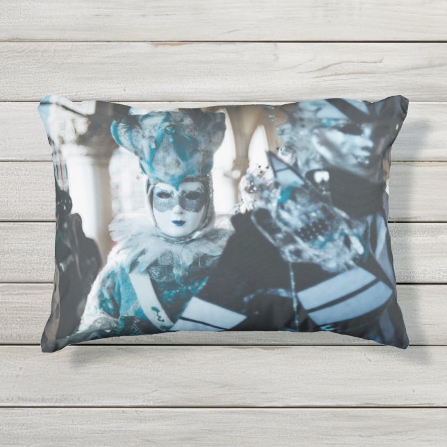 カーニバルマスク，イタリア アウトドアクッション (正面)