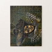 カーニバルマスク – グリーンダマスクパズル ジグソーパズル (縦)