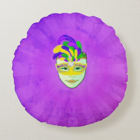 カーニバルマスク ラウンドクッション (正面)
