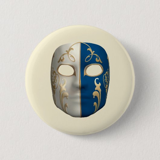 カーニバルマスク 缶バッジ (正面)