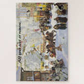 カーニバルロシアの「マスレニツァ」、ボリス・クストディエフ、 ジグソーパズル (縦)