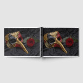 カーニバルヴェネチアンパンタロンマスクマスカレードバラ ゲストブック (全面)