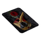 カーニバルヴェネチアンパンタロンマスクマスカレードバラ マグネット (右側)