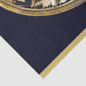 カーニバル仮装マスク金ゴールドムーン14デコページ 薄葉紙 (詳細)