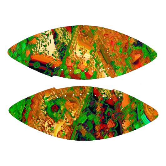 カーニバル又はマスク絵を描パーティー，緑とオレンジ アメリカンフットボール (パネル)