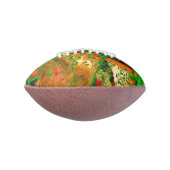 カーニバル又はマスク絵を描パーティー，緑とオレンジ アメリカンフットボール (回転90)