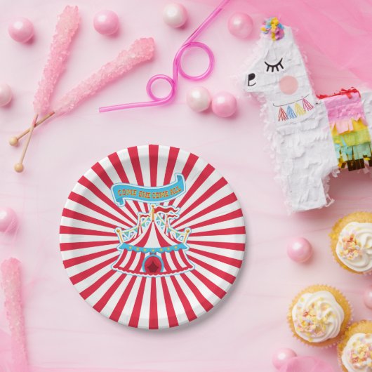 カーニバル及びサーカスのパーティーは1つを来ますすべてをのプレート来ます ペーパープレート (パーティー)