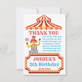 カーニバル回路パーティーピエロ サンキューカード (正面)