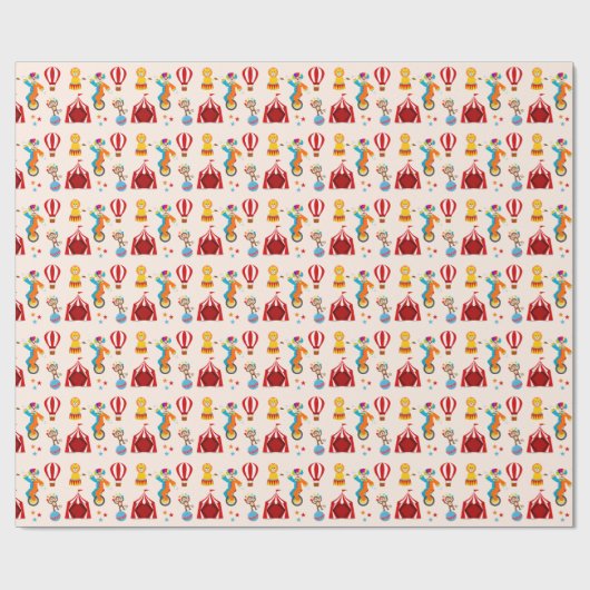 カーニバル回路フェスティバル子供の誕生日パーティー ラッピングペーパー (フラット)