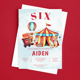 カーニバル回路フェスティバル6番目誕生日 招待状