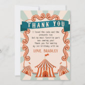 カーニバル回路誕生日サンキューカード サンキューカード (正面)