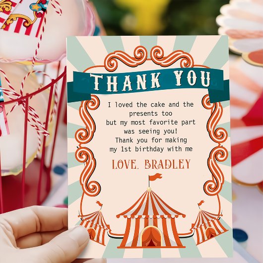 カーニバル回路誕生日サンキューカード サンキューカード